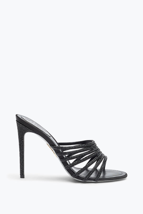 jeweled full trim black mule 105 rene caovilla