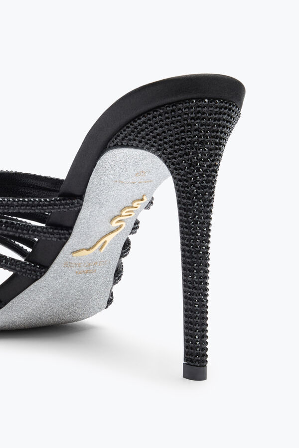 jeweled full trim black mule 105 rene caovilla