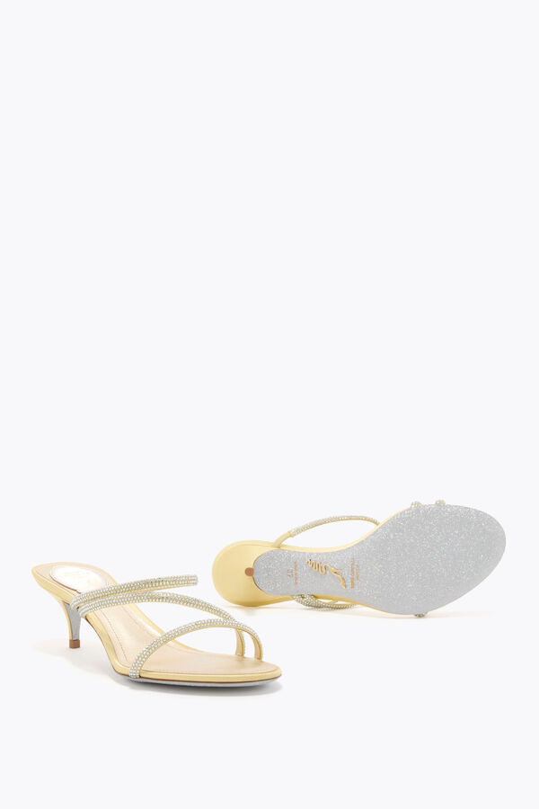 jeweled erin lemon yellow mule 50 rene caovilla