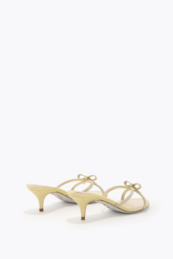 jeweled lynette lemon yellow mule 50 rene caovilla