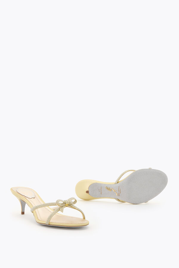 jeweled lynette lemon yellow mule 50 rene caovilla