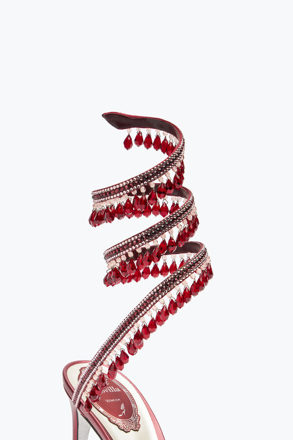 jeweled chandelier crystal ruby red pump 100 rene caovilla
