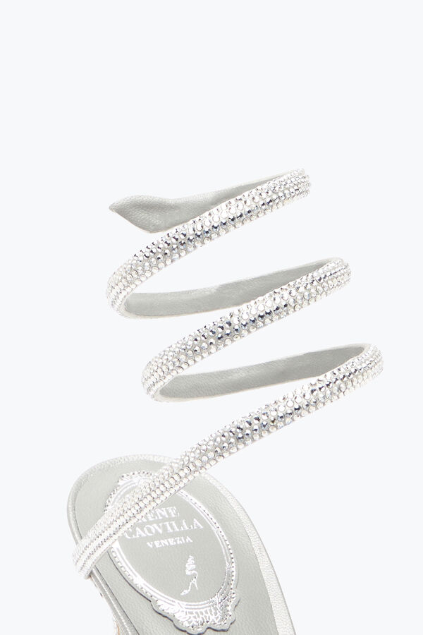 jeweled cleo grey pump 80 rene caovilla