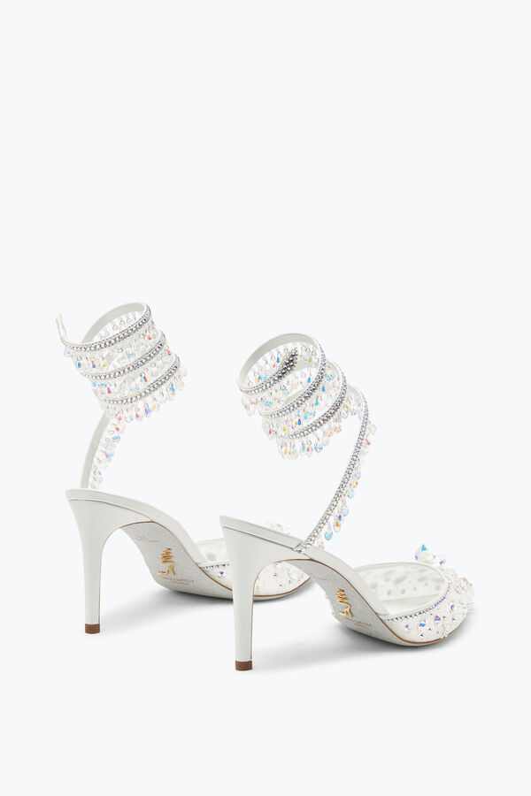 jeweled chandelier white pump 80 rene caovilla