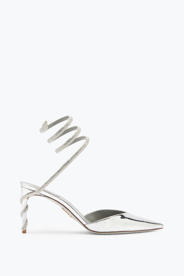 jeweled margot silver pump 80 rene caovilla