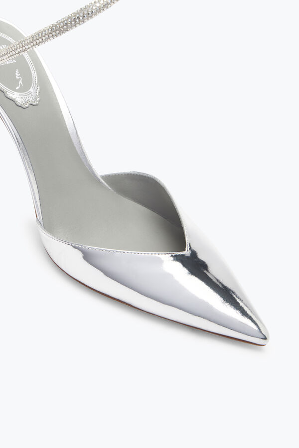 jeweled margot silver pump 80 rene caovilla
