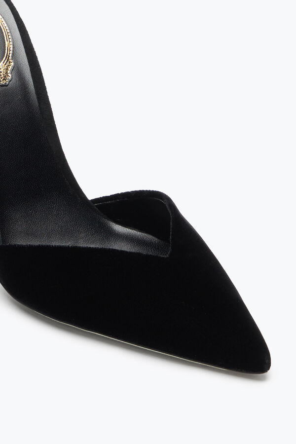 jeweled margot black and gold pump 105 rene caovilla