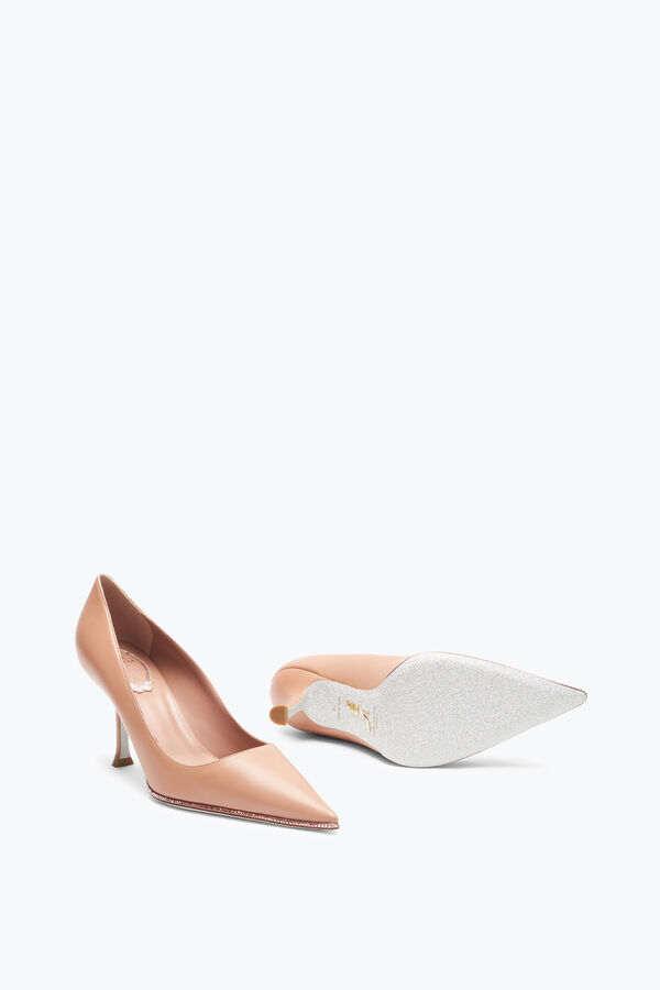 jeweled candice rose gold pump 80 rene caovilla
