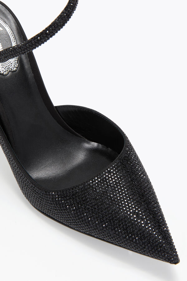 jeweled cleo black pump 100 rene caovilla