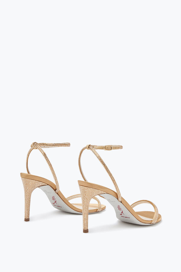 jeweled ellabrita crystal beige sandal 80 rene caovilla