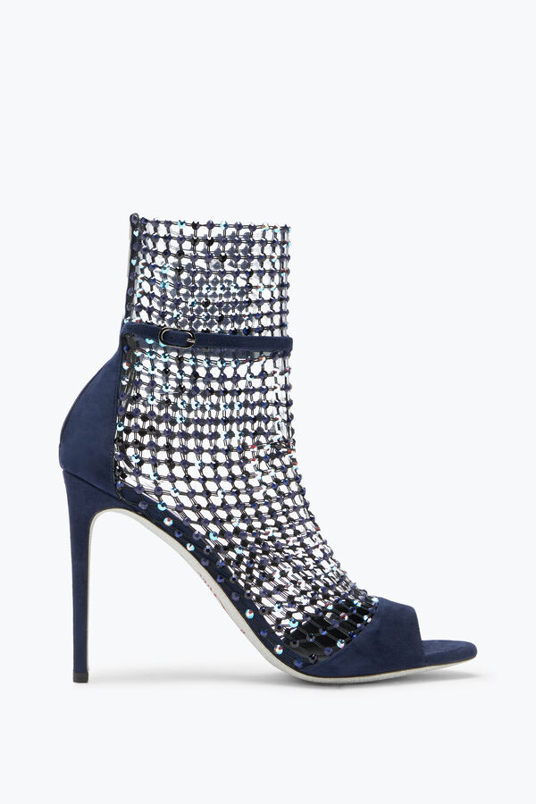 jeweled galaxia crystal deep blue sandal 105 rene caovilla