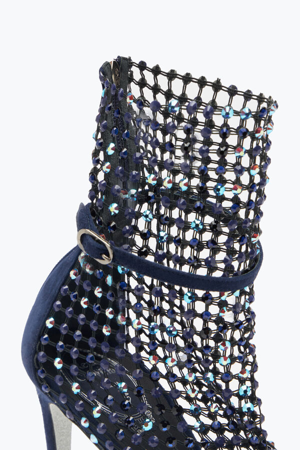 jeweled galaxia crystal deep blue sandal 105 rene caovilla