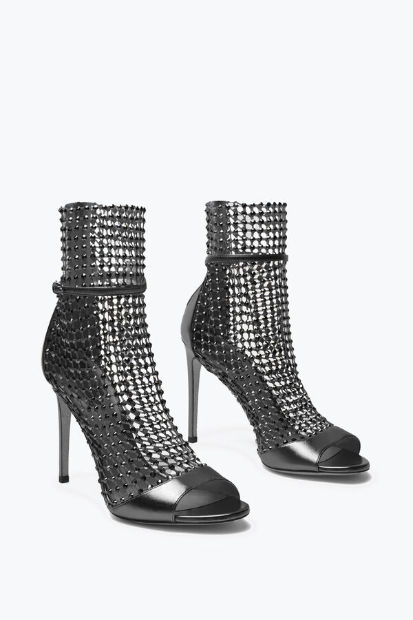 jeweled galaxia metallic anthracite sandal 105 rene caovilla