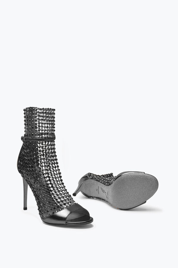 jeweled galaxia metallic anthracite sandal 105 rene caovilla