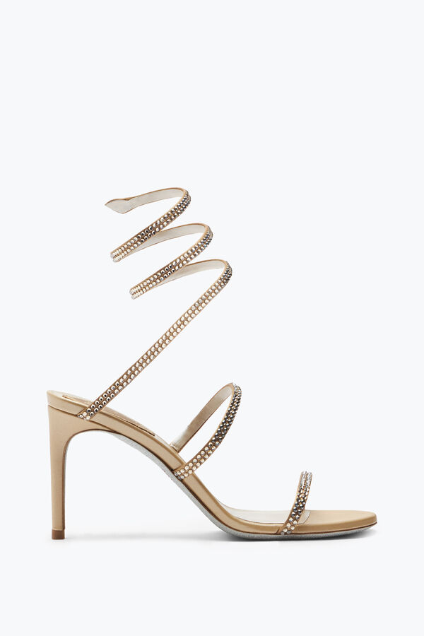 jeweled cleo nude sandal 80 rene caovilla