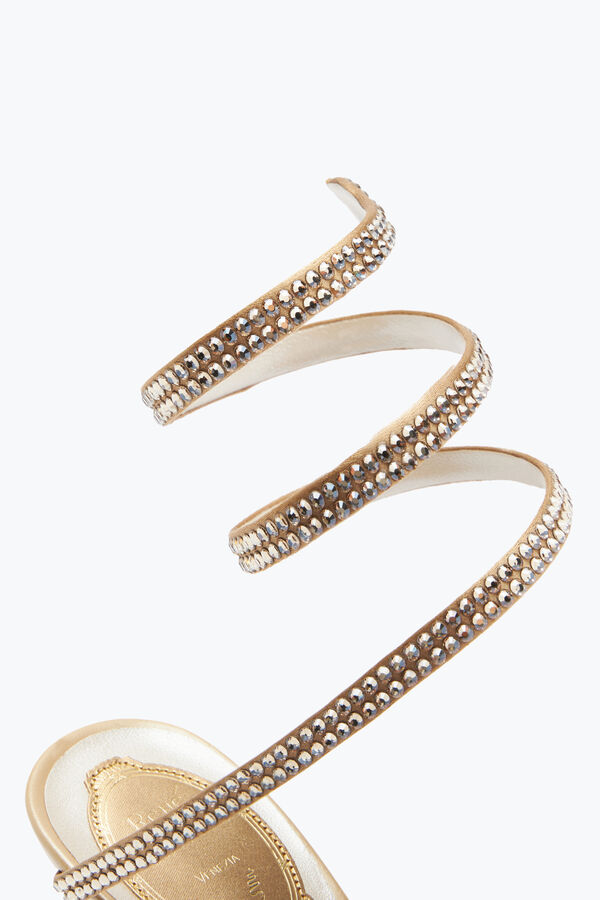 jeweled cleo nude sandal 80 rene caovilla