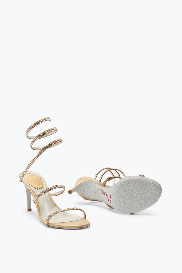 jeweled cleo nude sandal 80 rene caovilla