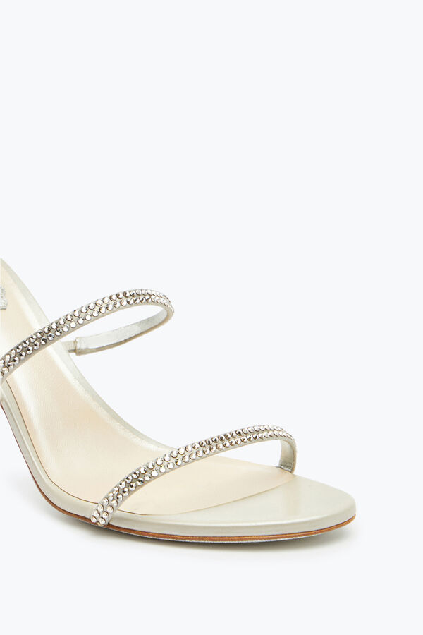 jeweled cleo grey sandal 80 rene caovilla