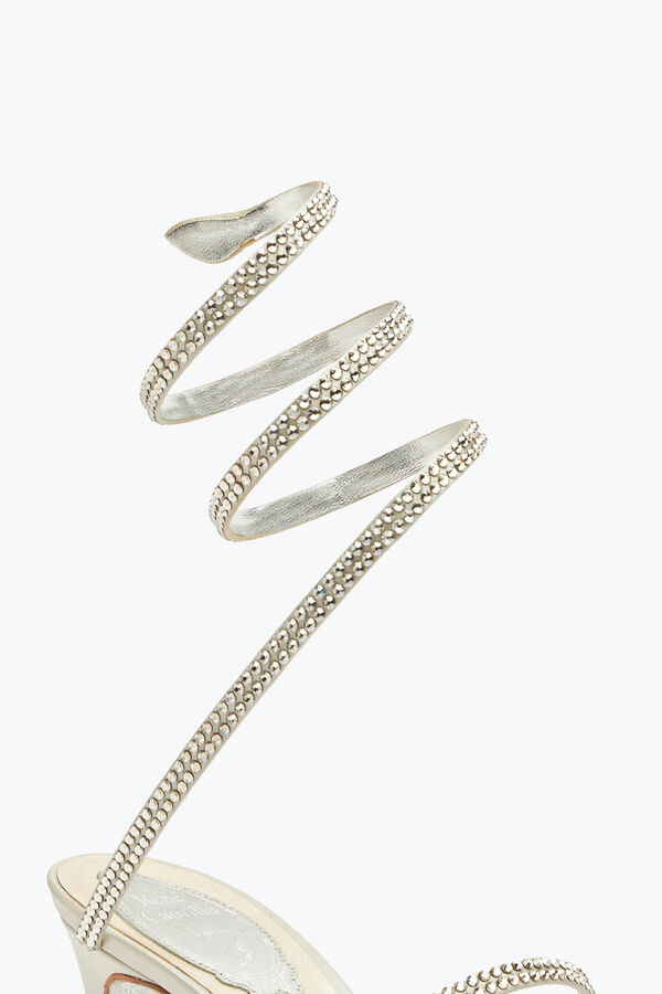 jeweled cleo grey sandal 80 rene caovilla