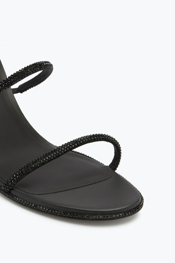 jeweled cleo black sandal 80 rene caovilla
