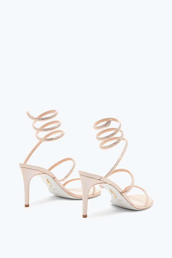 jeweled cleo nude sandal with crystals 80 rene caovilla