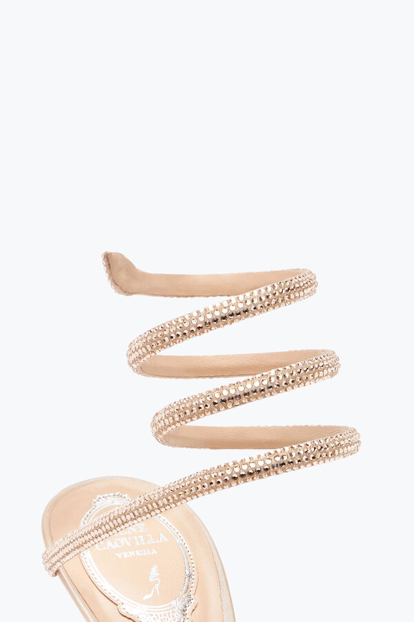 jeweled cleo nude sandal with crystals 80 rene caovilla