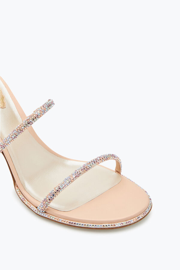 jeweled cleo pink sandal 80 rene caovilla