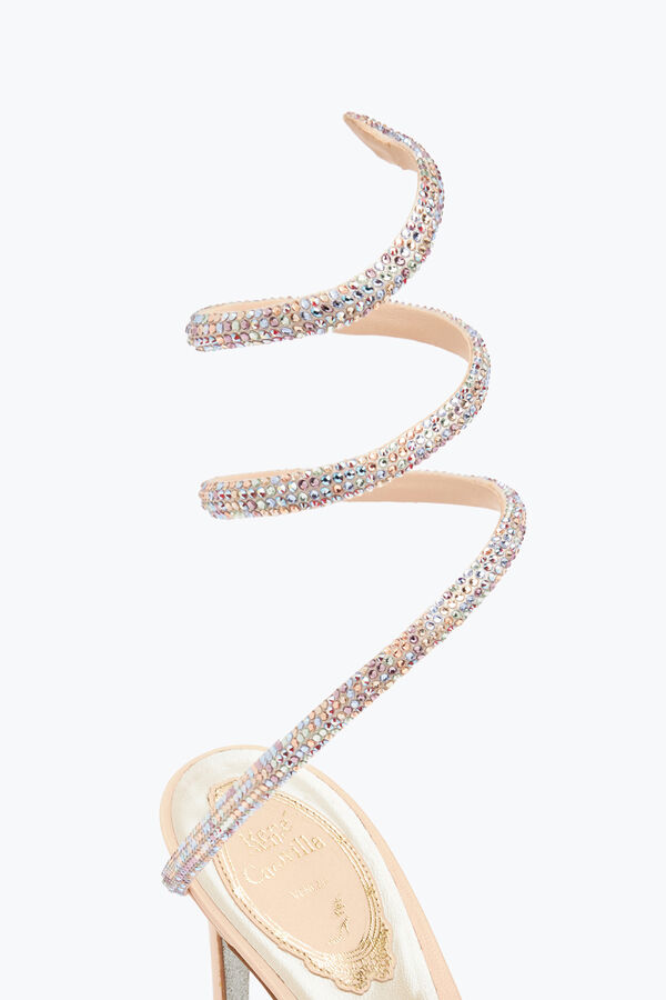 jeweled cleo pink sandal 80 rene caovilla