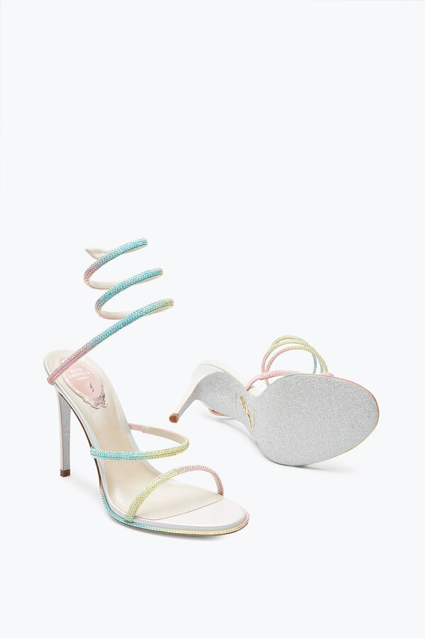 jeweled cleo burano sandal with crystals 105 rene caovilla