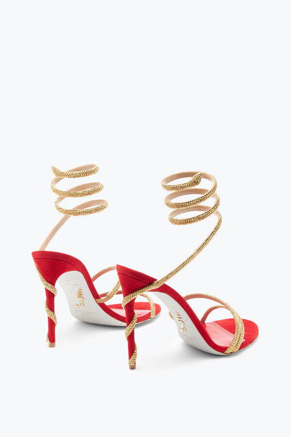 jeweled margot red jewel sandal 105 rene caovilla