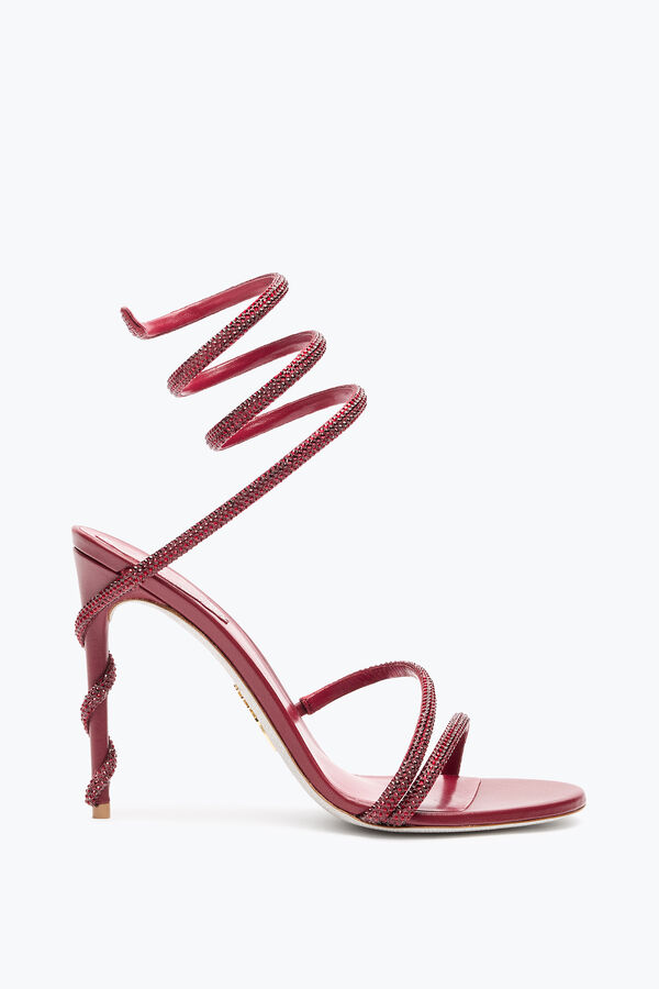 jeweled margot burgundy sandal 105 rene caovilla