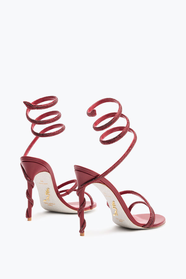 jeweled margot burgundy sandal 105 rene caovilla
