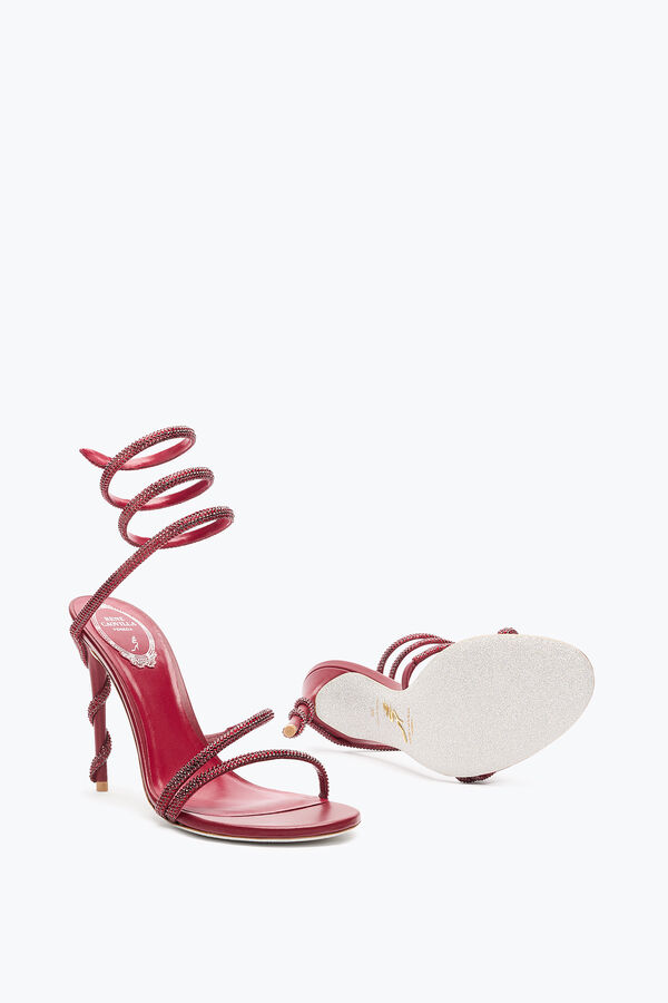 jeweled margot burgundy sandal 105 rene caovilla