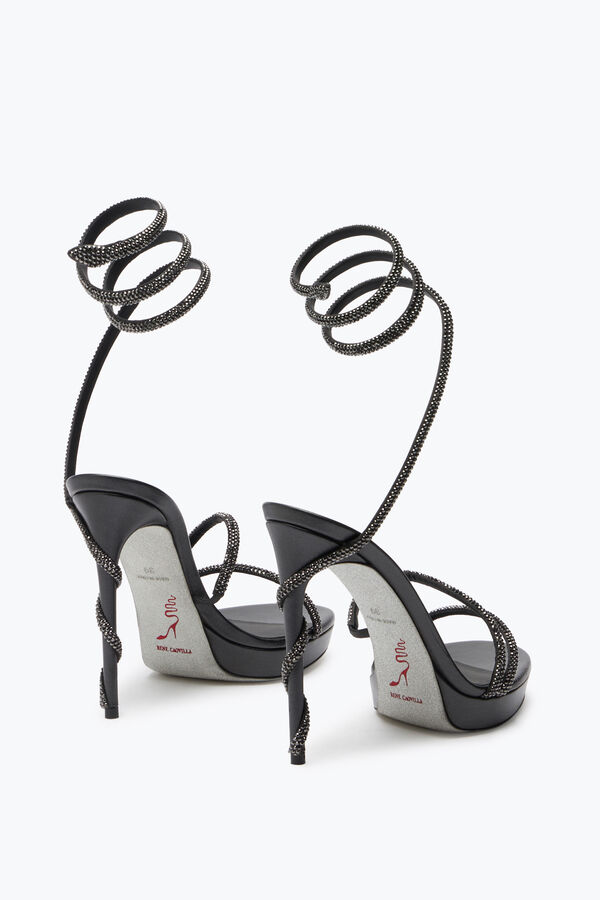 jeweled margot crystal black platform sandal 120 rene caovilla