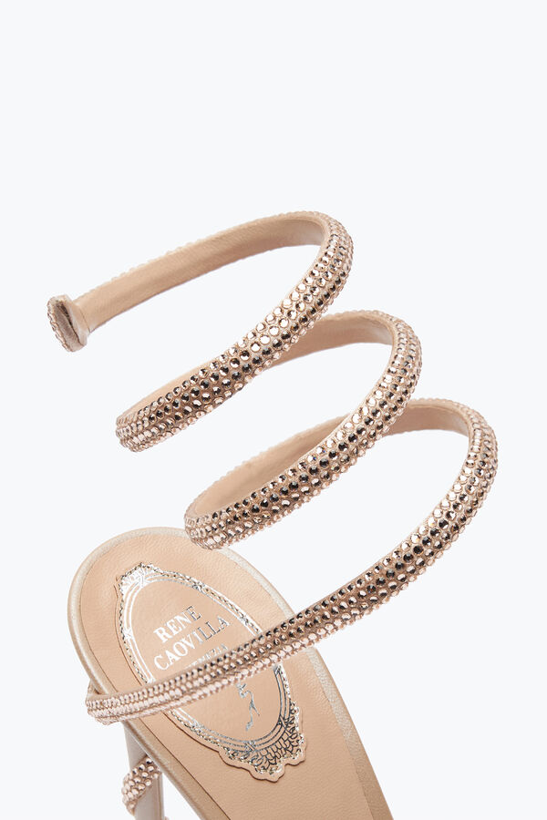 jeweled margot crystal eggshell platform sandal 120 rene caovilla