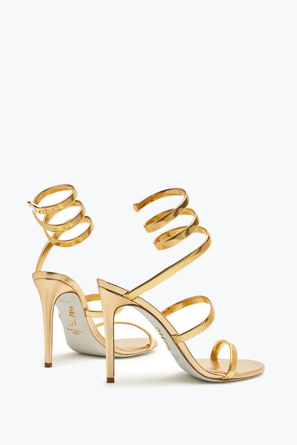 jeweled juniper metal gold sandal 105 rene caovilla
