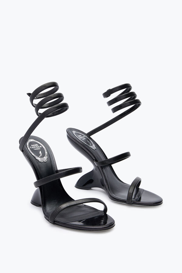 jeweled symphony black sandal 105 rene caovilla