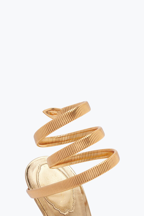 jeweled symphony mirrored gold sandal 105 rene caovilla