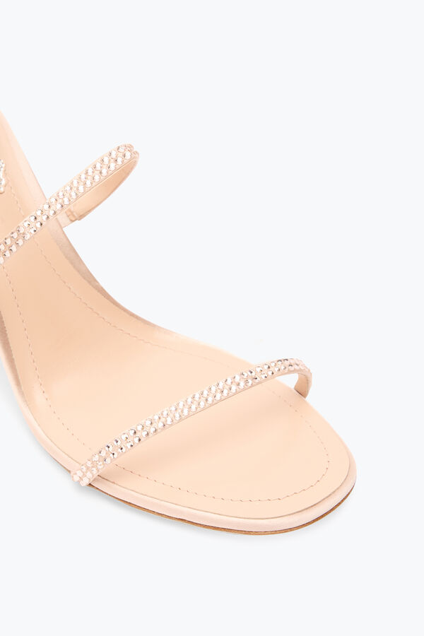 jeweled cleo nude sandal with soul heel 80 rene caovilla