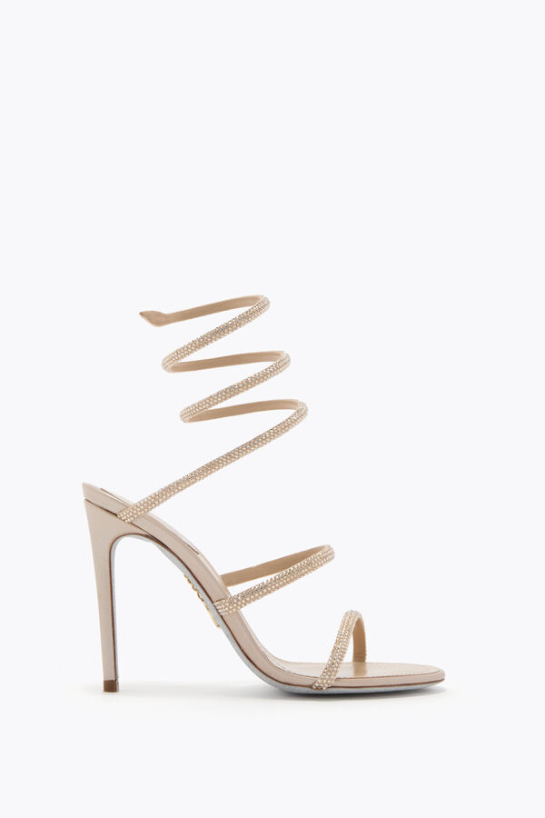jeweled cleo gold sandal 105 rene caovilla