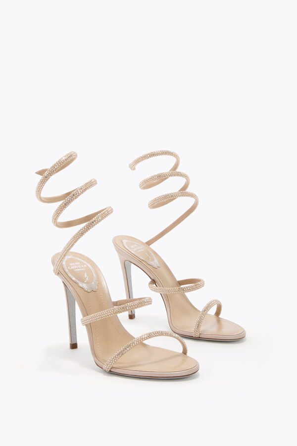 jeweled cleo gold sandal 105 rene caovilla