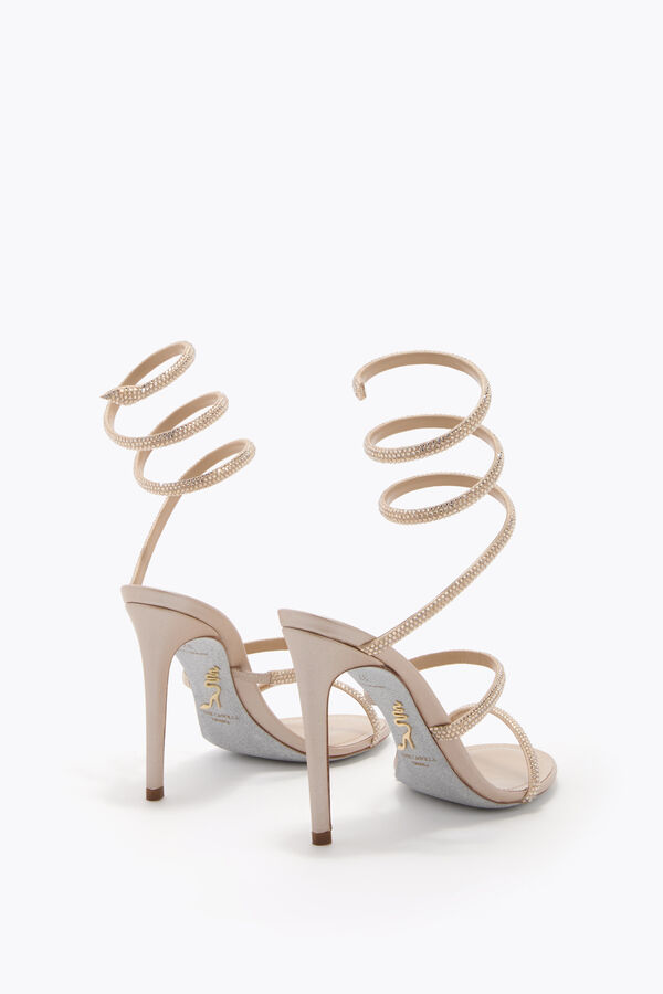 jeweled cleo gold sandal 105 rene caovilla
