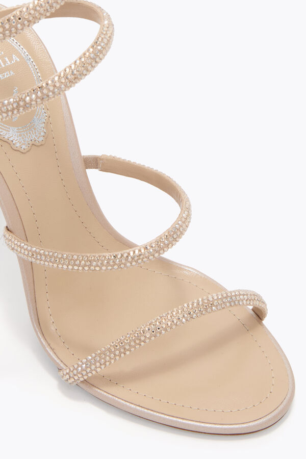 jeweled cleo gold sandal 105 rene caovilla