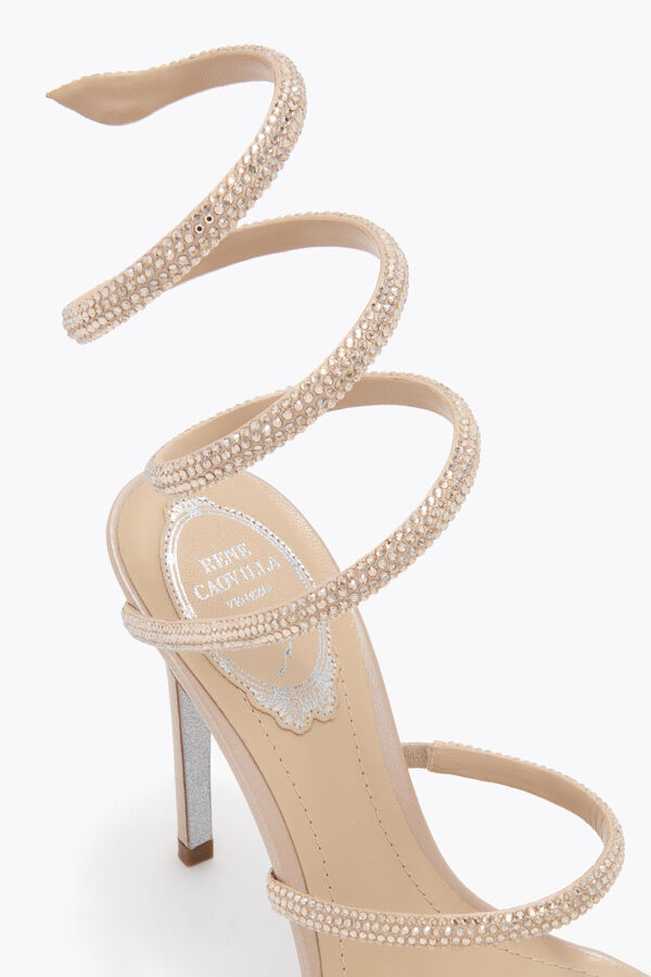 jeweled cleo gold sandal 105 rene caovilla