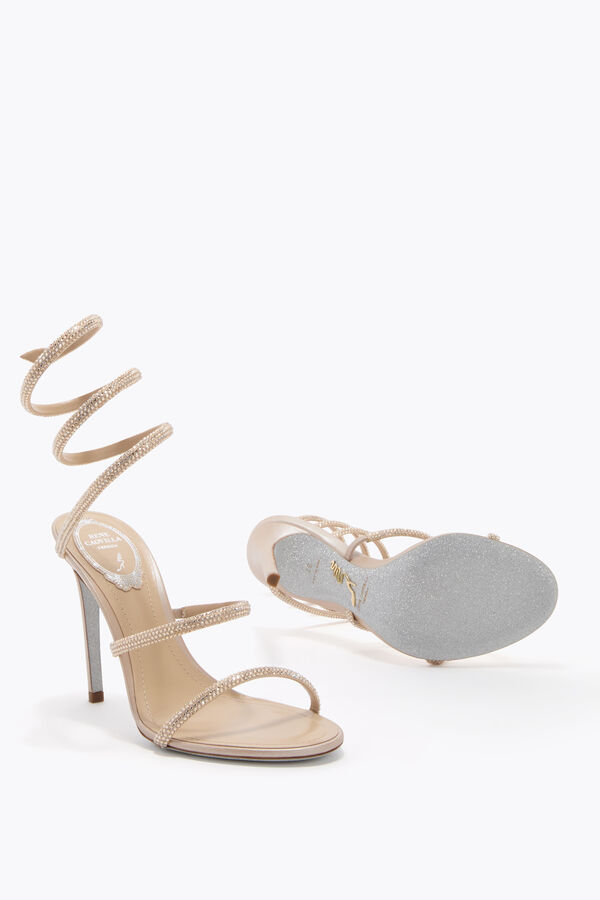 jeweled cleo gold sandal 105 rene caovilla