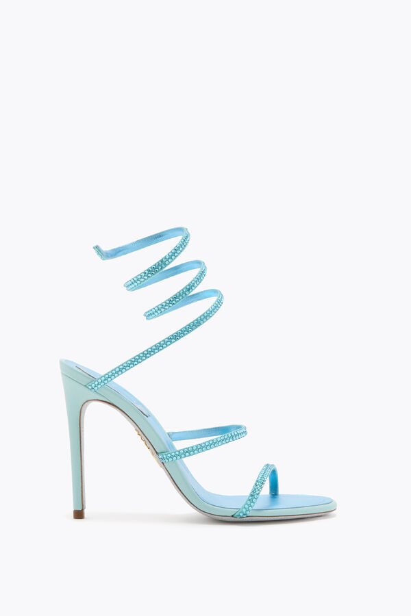 jeweled cleo aqua sandal 105 rene caovilla