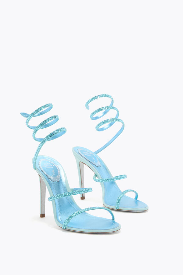 jeweled cleo aqua sandal 105 rene caovilla