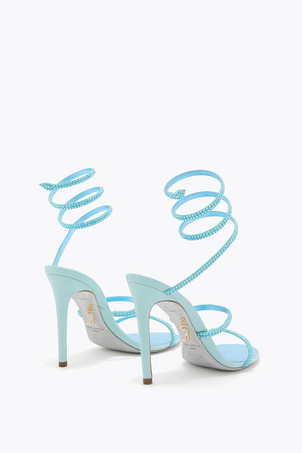 jeweled cleo aqua sandal 105 rene caovilla