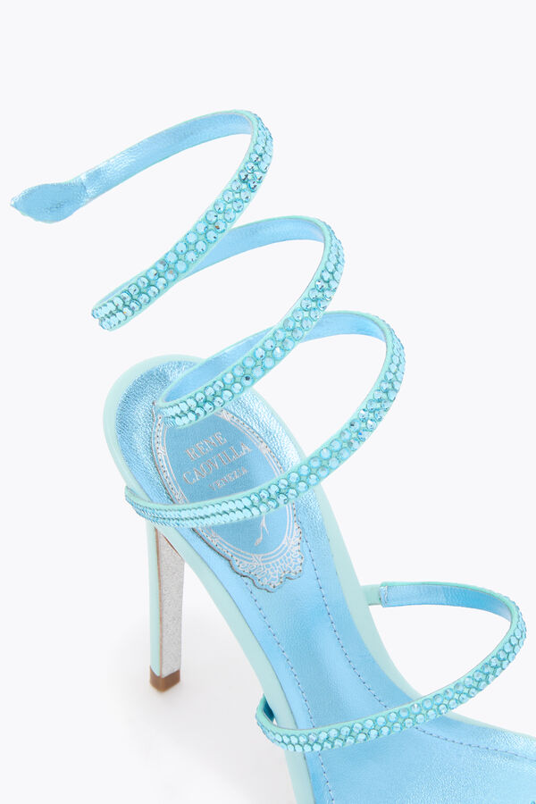 jeweled cleo aqua sandal 105 rene caovilla