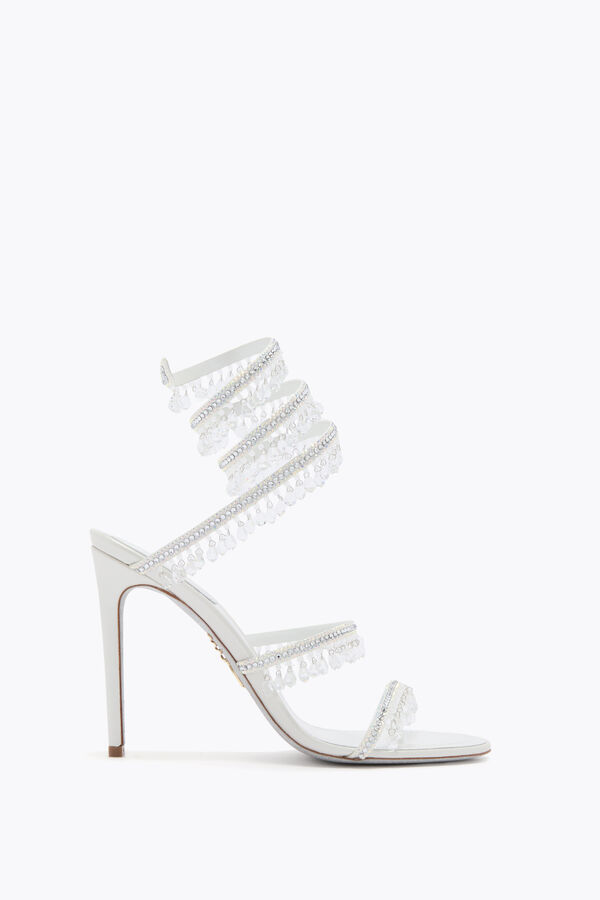 jeweled chandelier white sandal 105 rene caovilla